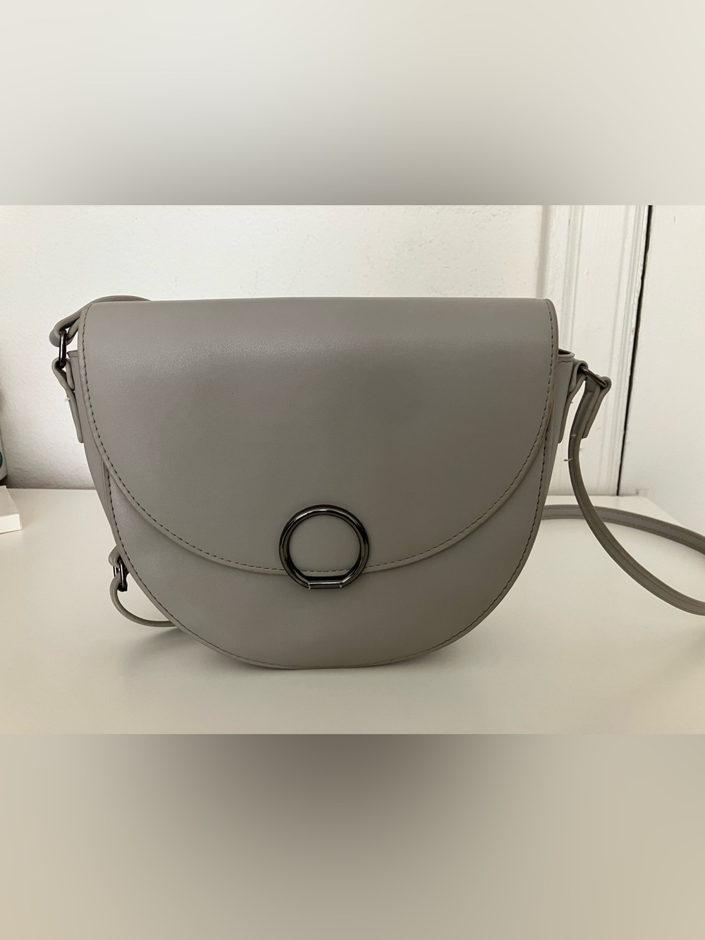 Gray Shoulder Bag, Crossbody Bag